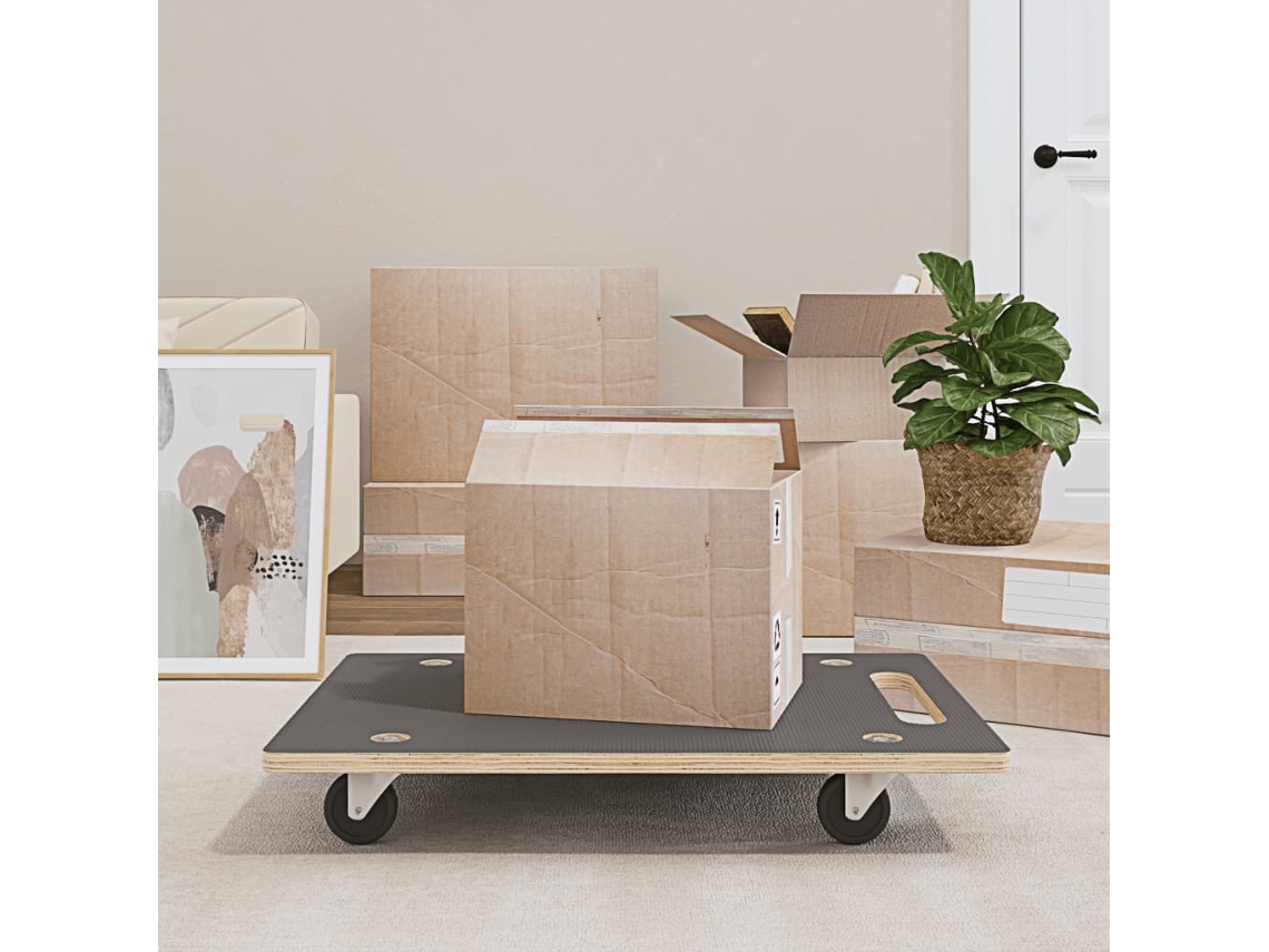 Vidaxl Carrinhos De Transporte 2 Pcs Retangular 80x55x11,5 Cm 250 Kg