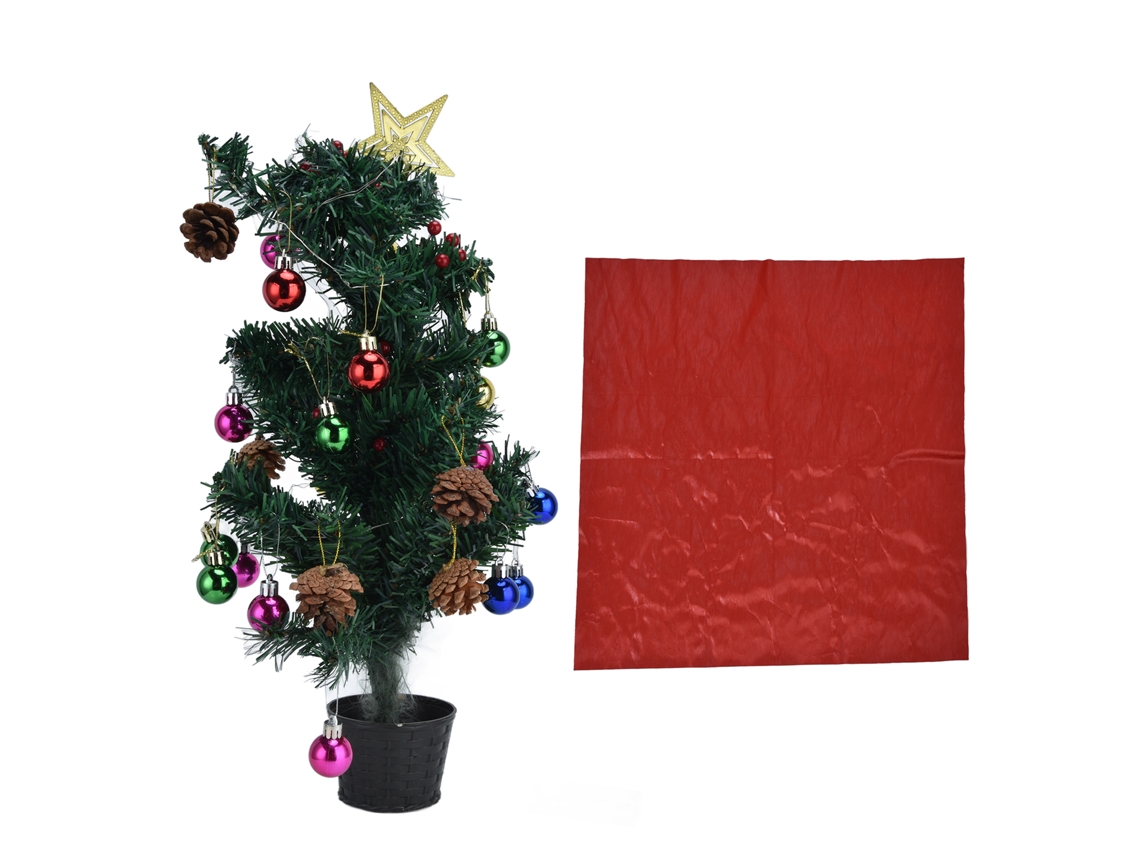 Mini Árvore De Natal De Mesa Com Luz Led