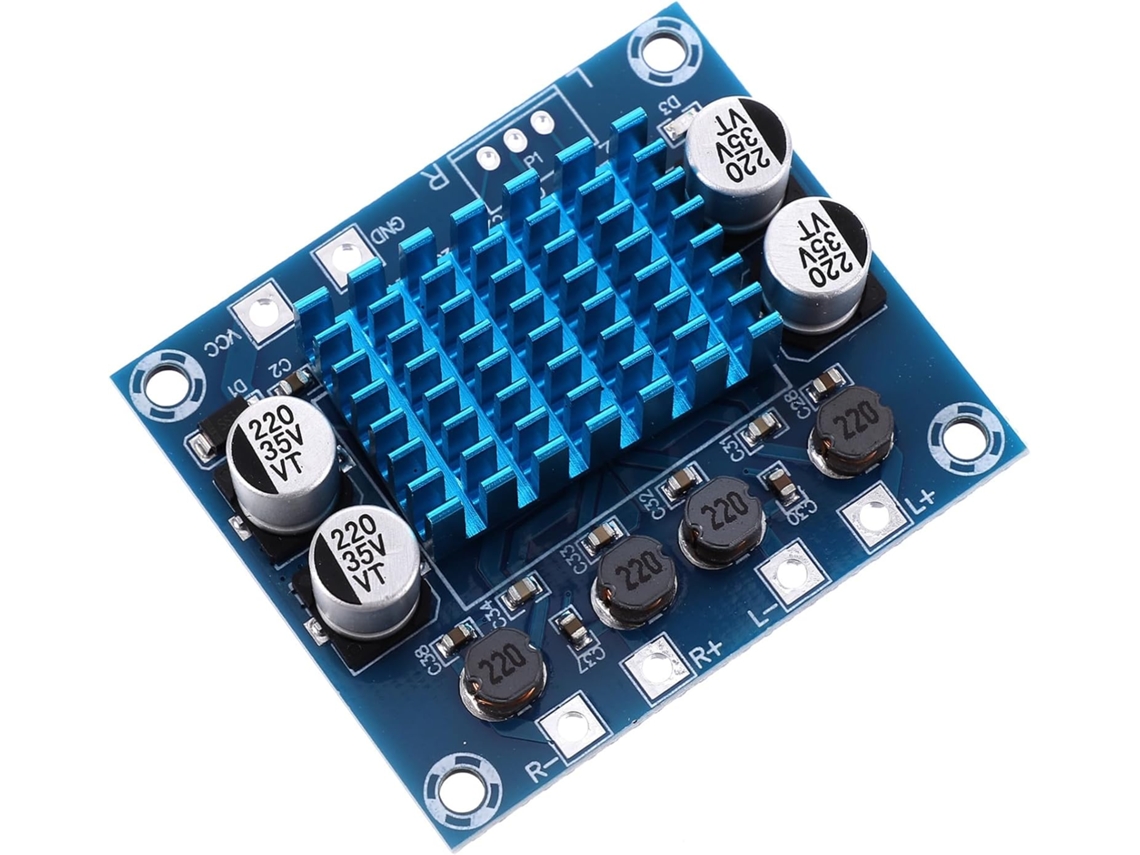 Módulo Amplificador De Áudio Digital De 30 W Com Dois Canais, 12 V-24 V
