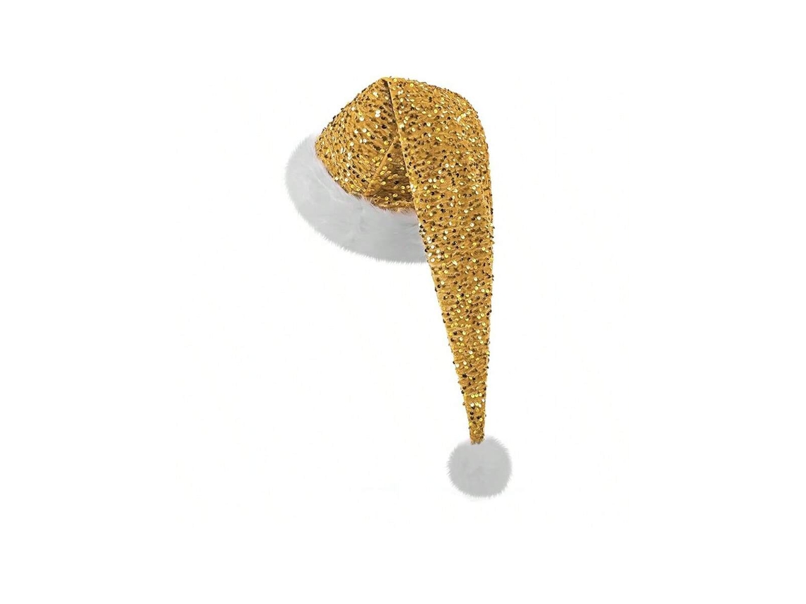 Chapéu De Natal, Chapéu Com Lantejoulas, Chapéu De Atmosfera De Decoração, Dupla Camada, Multicolorido, Grosso Com Lantejoulas Longas Igvtrade