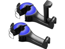 Ganchos Para Assento De Carro 2 Em 1, Organizador De Bolsa Para Repouso De Cabeça Automotivo (azul)