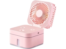 Ventilador De Mesa Para Escritório, Portátil, Ajustável, Com 3