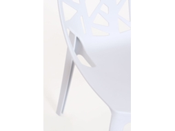 Pack 4 Cadeiras Hissar Polipropileno - Branco