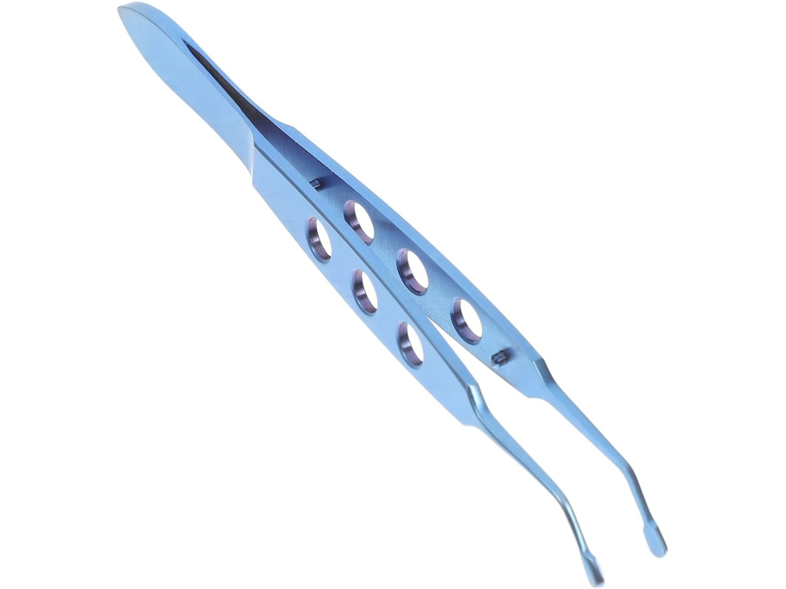Pinça Para Pálpebras Em Aço Inoxidável, Extrator De Glândulas De Meibômio Com Ponta De 3 Furos.