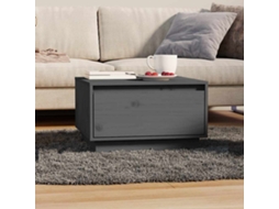 Vidaxl Mesa De Centro 55x56x32 Cm Pinho Maciço Cinza