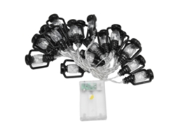 Luz de Cadeia Led 20 Lâmpadas Quentes 9,8ft Lampião a Querosene para Halloween