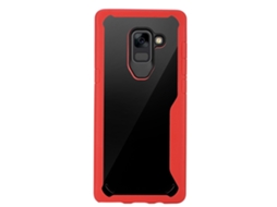 Capa Samsung A8 LAXISCREED Vermelha Silicone Antichoque