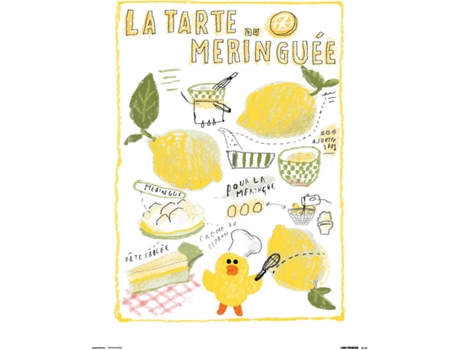 Print  30X40 cm  . La Tarte Au Meringuee
