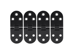 4pcs Dobradiça de Mesa de Liga de Zinco Preta | S/MARCA