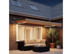 Vidaxl Toldo Retrátil Areia 300 X 250 Cm Poliéster