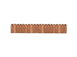 Vidaxl Bordadura Em Rolo 120 Cm Madeira De Pinho Impregnada Castanho