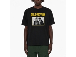 Rockinstone Men's T-shirt Pulp Fiction Scenes Graphic Print Tee Black Size:xl