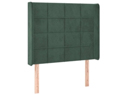 Headboard, Headboards Vidaxl Verde Veludo (103 X 16 X 118/128 Cm)