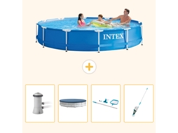 Intex Piscina Com Estrutura Redonda - 366x76 Cm - 5-peças S257