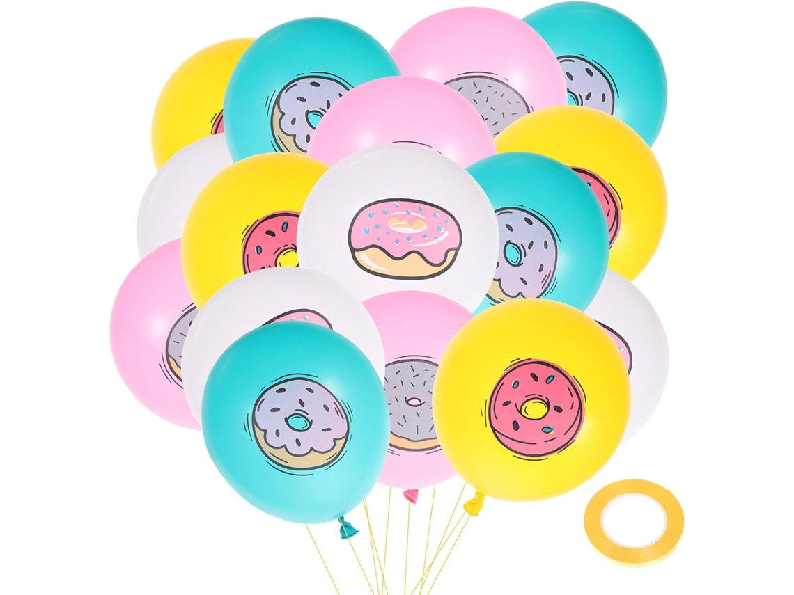 Conjunto De 32 Balões Em Formato De Donut Para Festa De Aniversário, De Látex, 30 Cm (12 Polegadas).