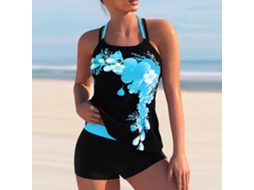 Traje de Banho Feminino Floral Verde Tamanho 4xl