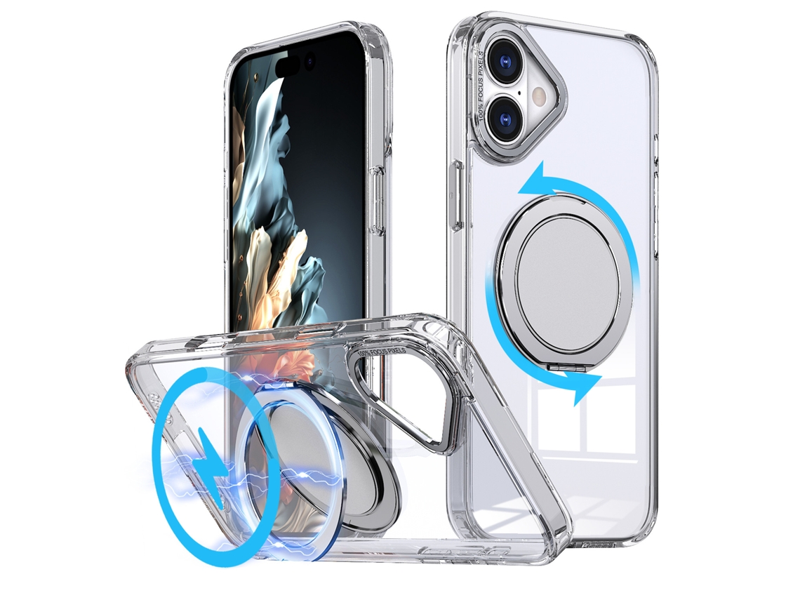 Capa Protetora Transparente Para Iphone 13 Lilás Roxo