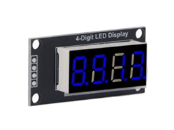 Laxiscreed Display Led 7 Segmentos De 4 Dígitos, Módulo Digital Tm1637, Azul, 0,36 Polegadas