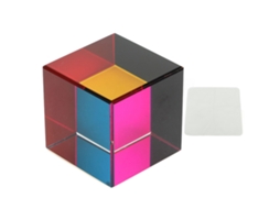 Cubo Óptico De Cores De 6 Lados 40mm Prisma Óptico Para Ornamentos De Mesa Brinquedos Educativos Física
