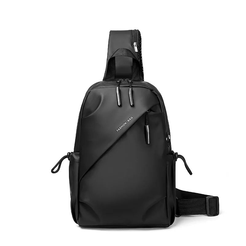 (1206-preto) Bolsa De Peito Masculina Elegante, Nova Bolsa De Ombro Masculina Multifuncional E Impermeável