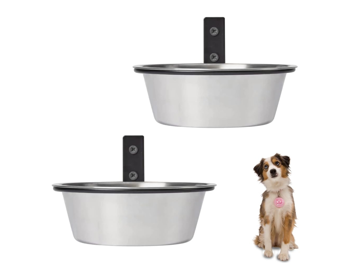 Tigela de Parede Dobrável para Cães, em Aço Inoxidável, para Alimentação e Água, Ideal para Animais de Estimação como Gatos AQUAFORGE