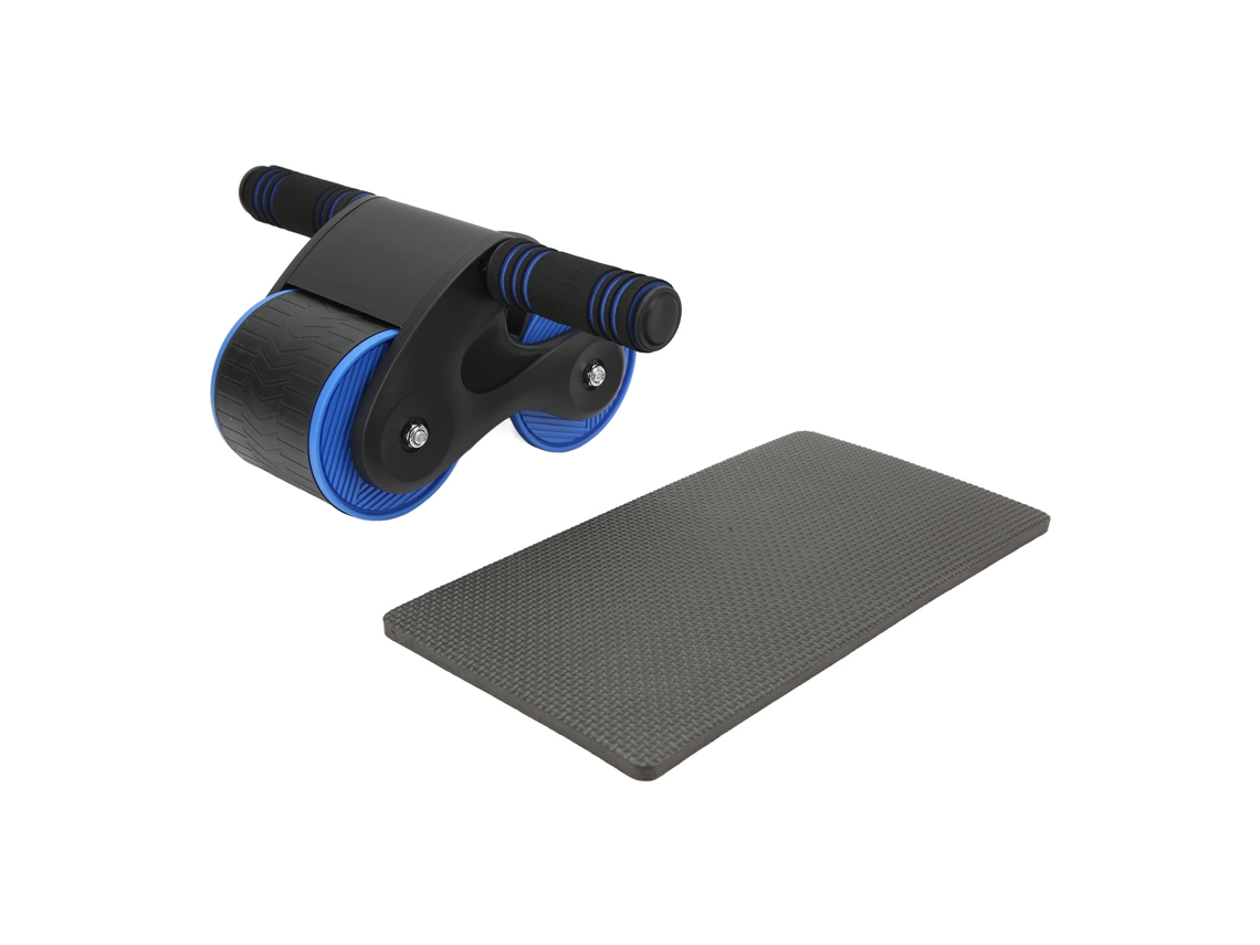 2026rueda Abdominal Doble Redonda Ejercitador Doméstico Equipo Gimnasio Casa Fitness Negro Azul