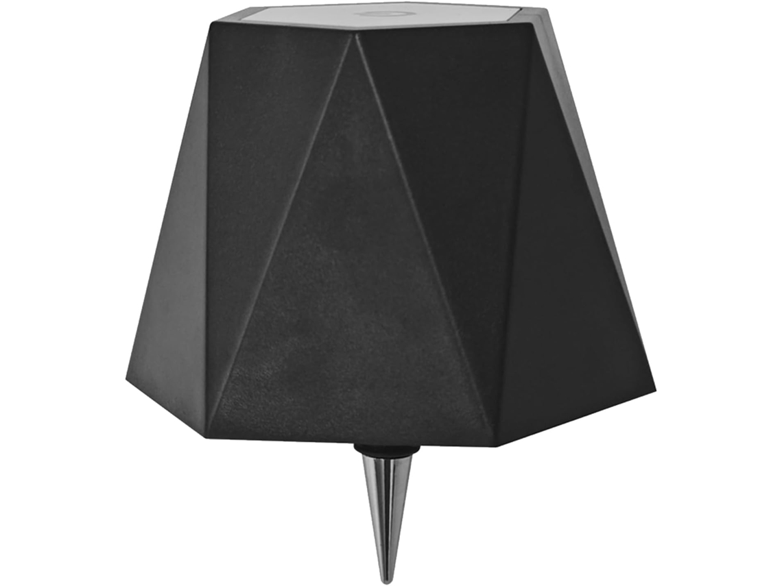 Luminária LED em formato de garrafa com cúpula semi-fibra de 3 condutores.