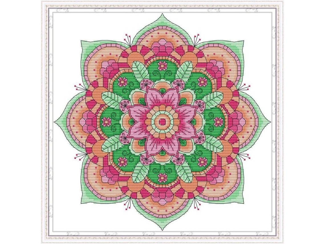 Kit De Ponto De Cruz Estampado 11ct Para Principiantes Diy Sem Moldura Para Decoração De Casa E Presentes