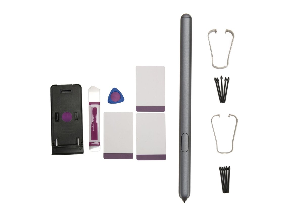 2026zentro-caneta Estilo Para Galaxy Tab S6 Com 4096 Sensibilidade De Pressão E 10 Pontas De Reposição Cinza