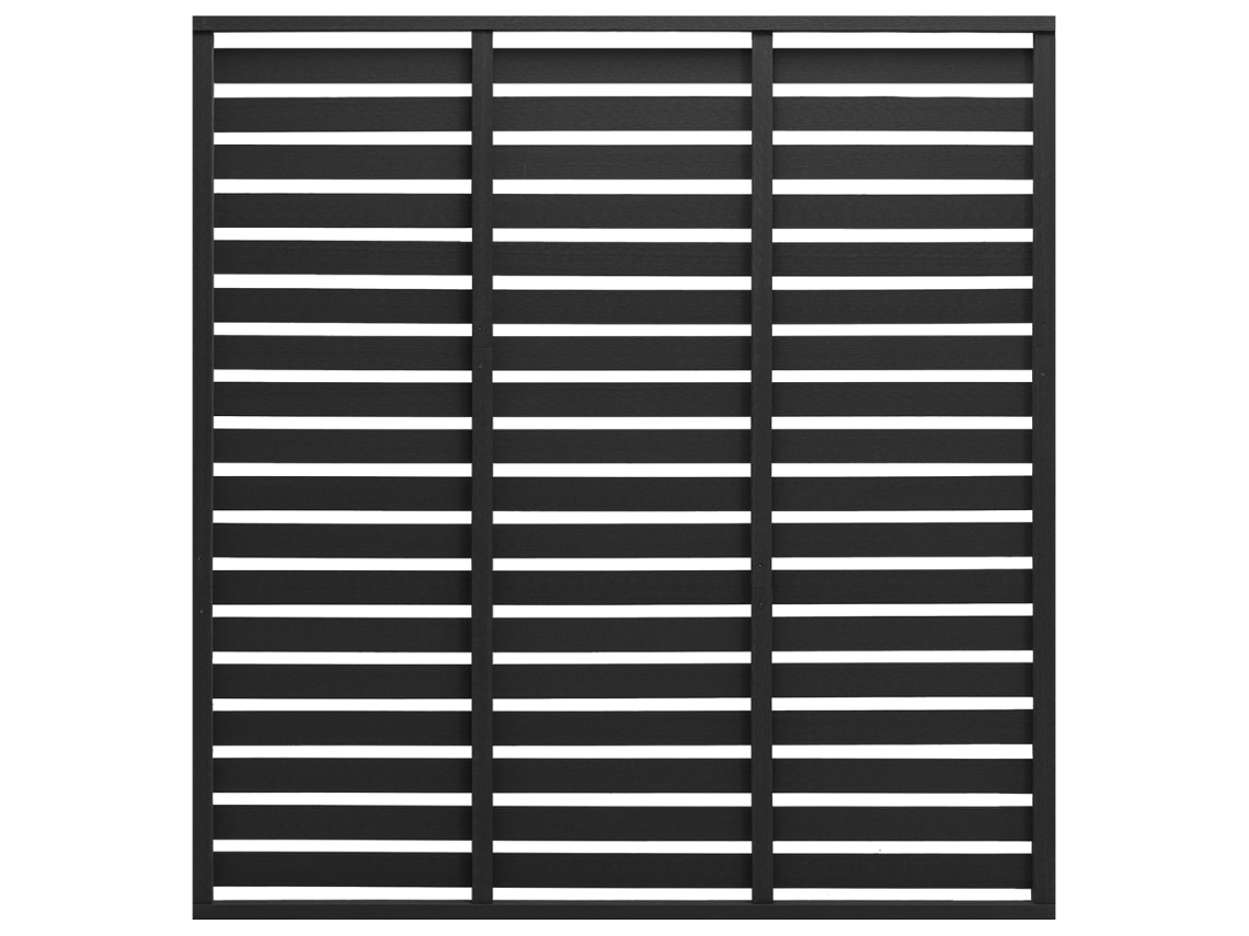 Fence Panel, Fence Panels Vidaxl Preto Wpc (180 X 180 Cm)