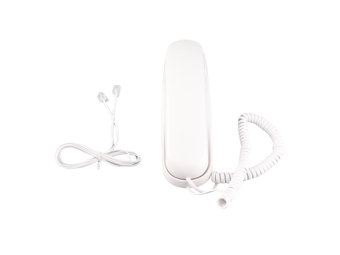 Aetheria telefone Fixo com Fio Parede Mesa Teclas Iluminadas Rediscagem Pausa Branco Lar Escritório
