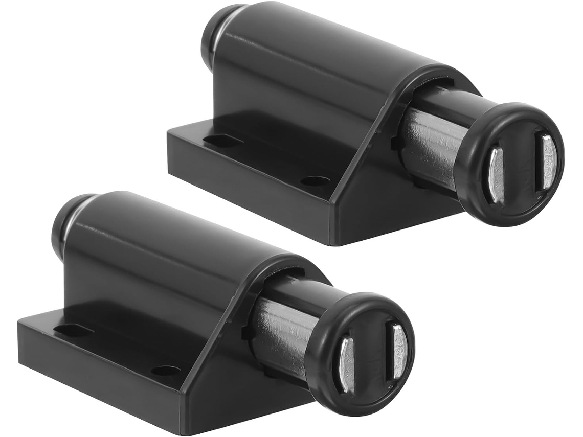 Batente Magnético Para Portas De Armários, Sistema De Abertura Por Pressão, Plástico.