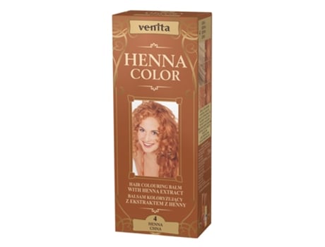 Coloração De Hena À Base De Plantas Com Extrato De Henna 4 Chna, 75ml Venita