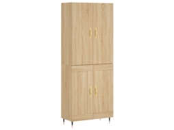 Highboard, Highboards Vidaxl Marrom Madeira Processada (n/a)