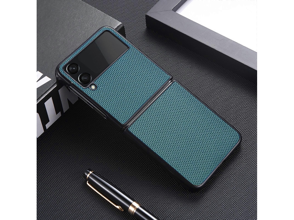 Capa De Celular À Prova De Choque Com Textura De Nylon E Tpu Para Samsung Galaxy Z Flip4 5g