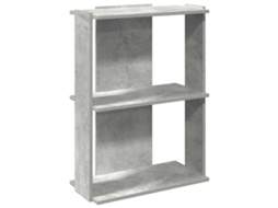Bookcase, Bookcases Vidaxl Cinzeto Madeira Processada (60 X 30 X 80 Cm)