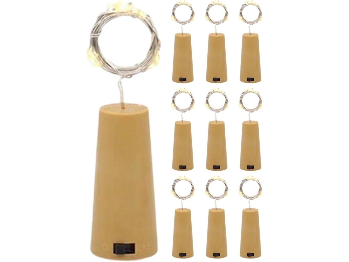 Pacote Com 10 Garrafas A Bateria - 7,87 Polegadas (20 Cm)