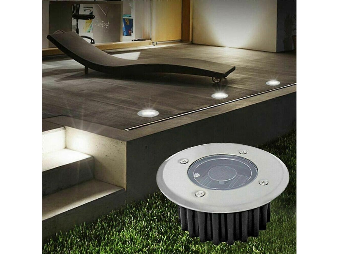 Luminária solar para cerca e escadas com instalação fácil AQUAFORGE