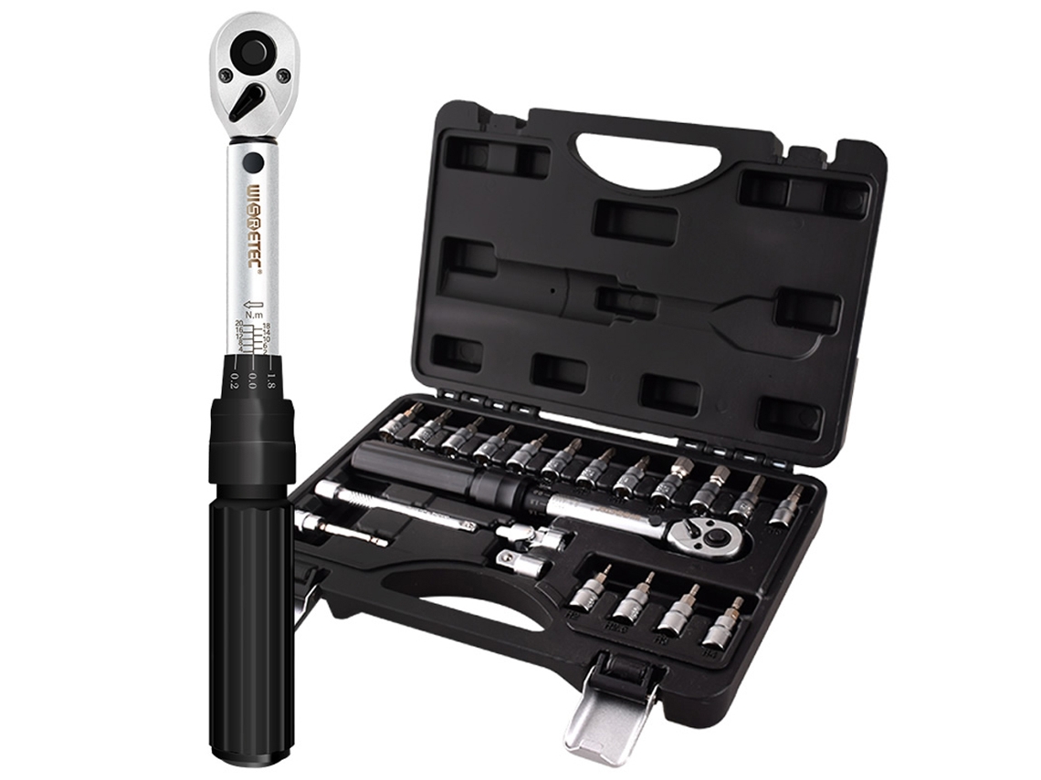 Kit de ferramentas 21 em 1 com chave de torque para reparos de bicicleta e moto | S/MARCA