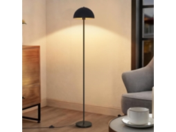 Luminária de Pé Moderna 170cm Abajur Ø30cm Metal Preto e Dourado E27 Max.40w para Sala Quarto ZMH (sem Lâmpada)
