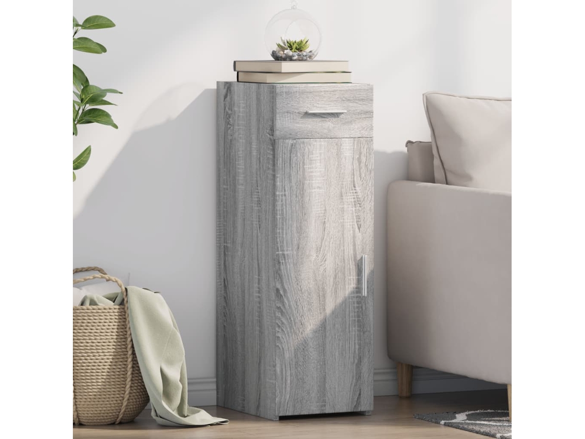 Vidaxl Aparador 30x42,5x93 Cm Derivados De Madeira Cinzento Sonoma
