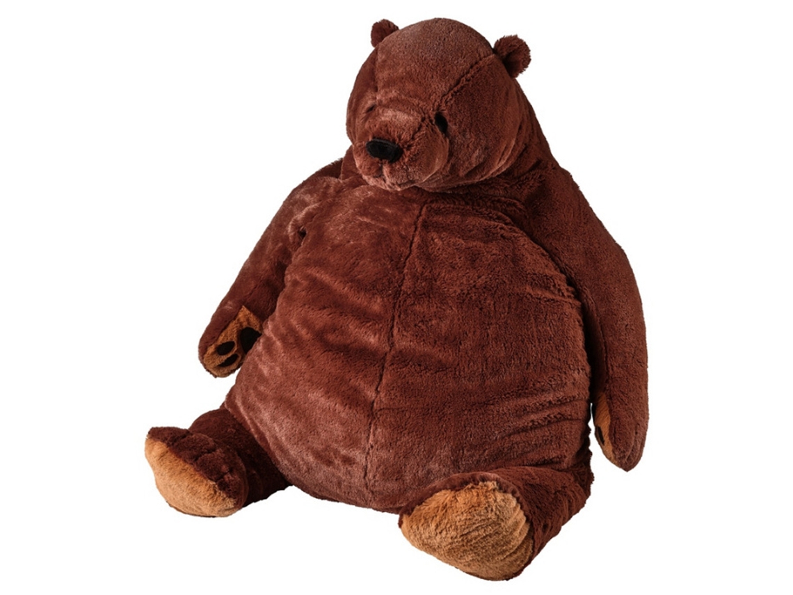 Urso de pelúcia marrom WalshLXq, brinquedo de simulação para decoração de casa, presente de aniversário para crianças.