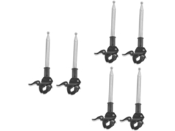 Kit de 6 Peças de Suporte para Mastro de Bandeira Ajustável para Bicicletas e Motocicletas Robusto e Versátil CHABERLU