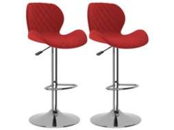 Bar Stool, Bar Stools Vidaxl Vermelho Veludo (n/a)