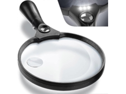 Lupa Manual, 2x, 4x, 25x, Led, Extra Grande, Leitura, Artesanato, Idosos