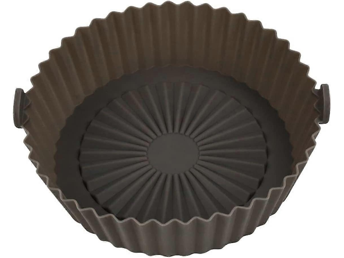 Forro De Silicone Reutilizável Antiaderente Para Fritadeira A Ar De 5,7 Polegadas (cinza)
