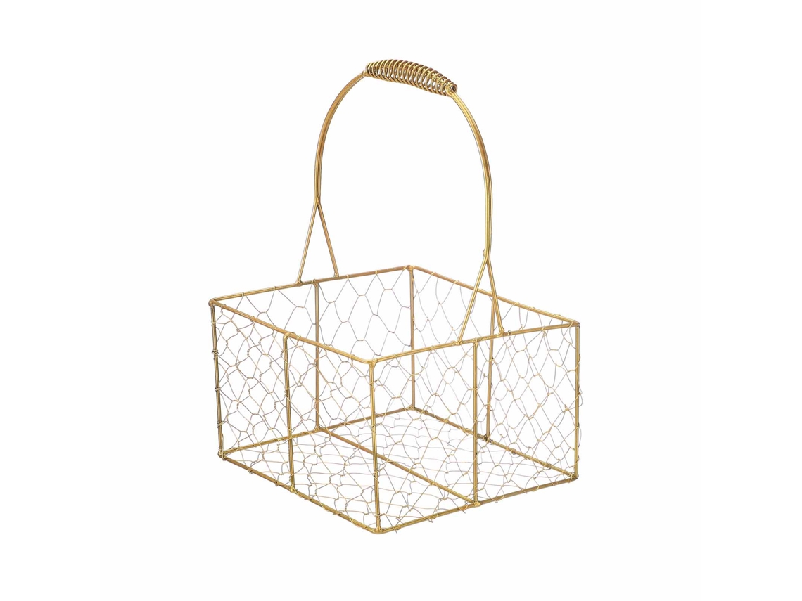 Cesta de Flores de Ferro S/MARCA Resistente para Arranjos, Festas, Casamentos e Eventos