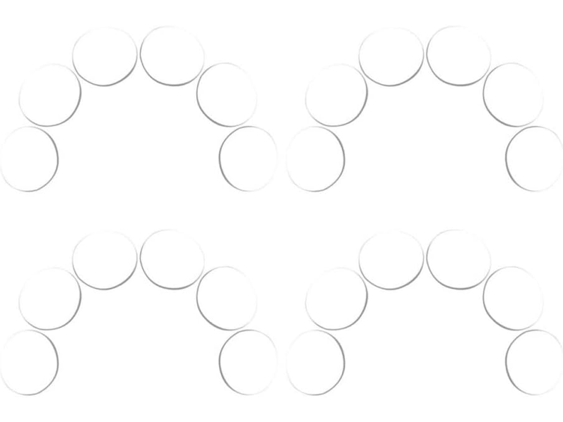 Conjunto De 24 Protetores Silicone Redondos Para Móveis E Mesas Vidro, Espaçadores Transparentes Com Função