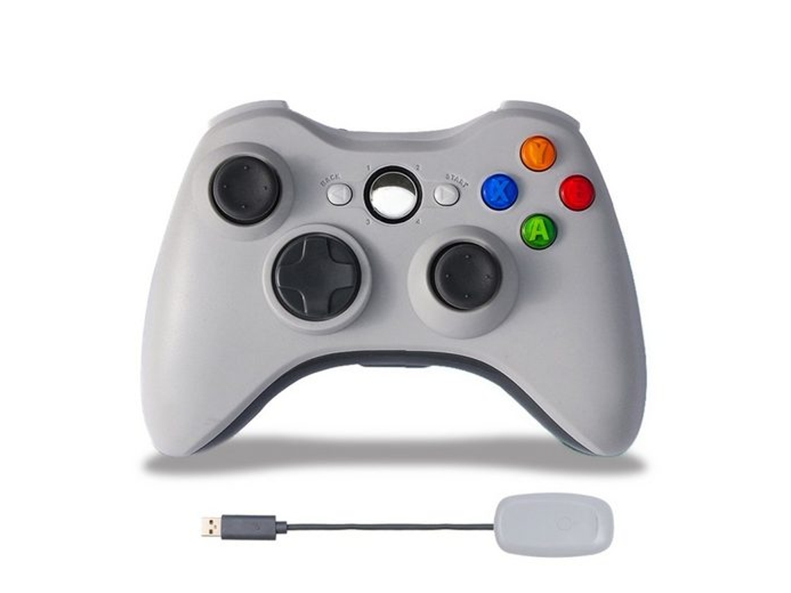 Comando Xbox 360 KINSI Kinsi Dualshock (Wireless - Branco)