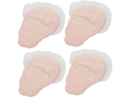 4 Pares De Palmilhas Gel Antiderrapantes Para Calcanhar E Antepé, Macias E Acolchoadas Para Calçados Femininos